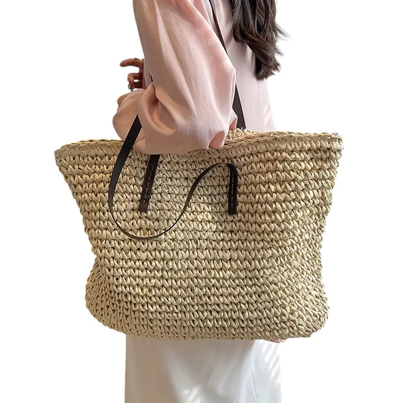 Sophie | Ruime Zomerstrandtas voor Dames met Geweven Ontwerp 4