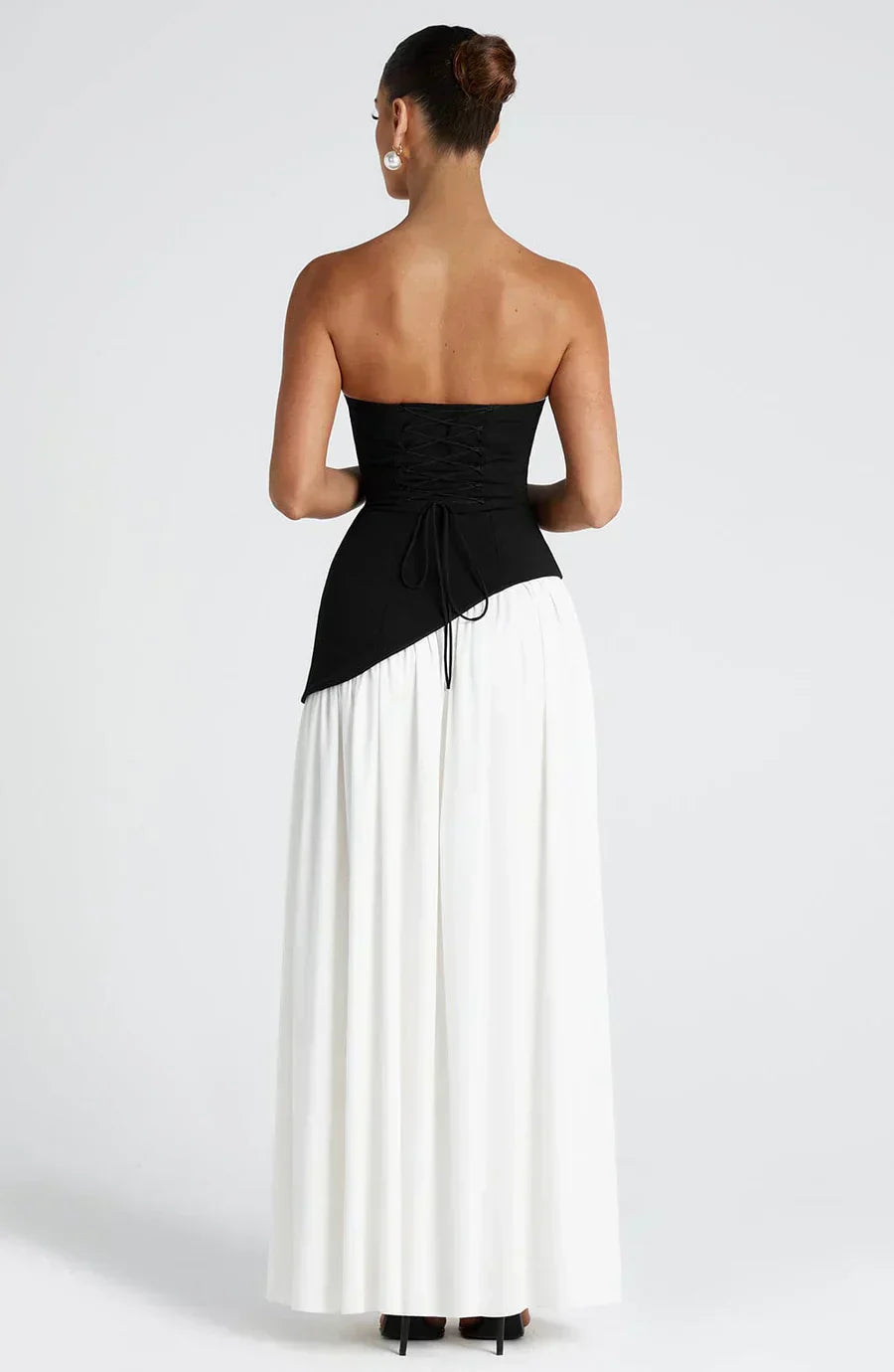 Sophie | Strapless Asymmetrische Maxi Jurk voor Dames met Split 5