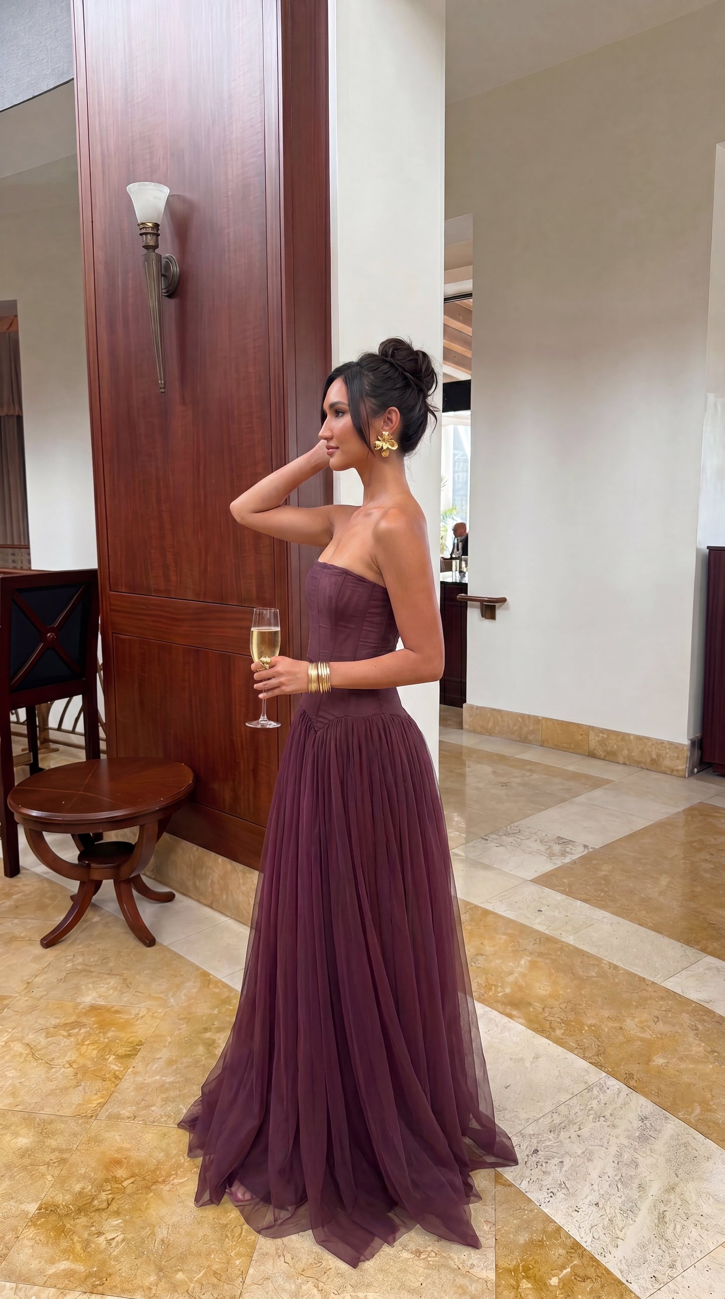 Sophie | Strapless Maxi Jurk met Corset Lijfje voor Dames 2