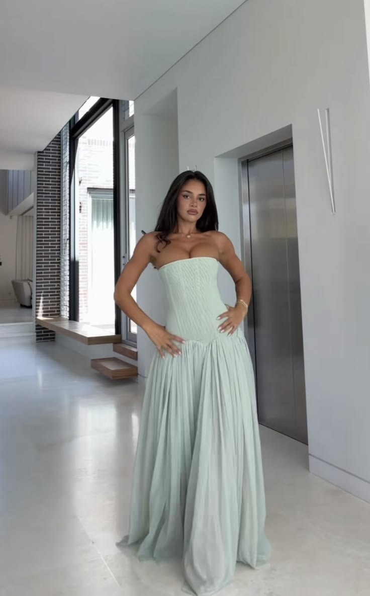 Sophie | Strapless Maxi Jurk met Corset Lijfje voor Dames 4