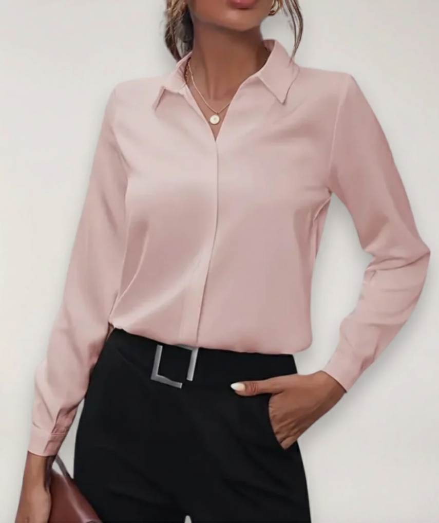Sophie | Witte Blouse Dames Met Knoopsluiting Voor Elegante Zomerdagen 5