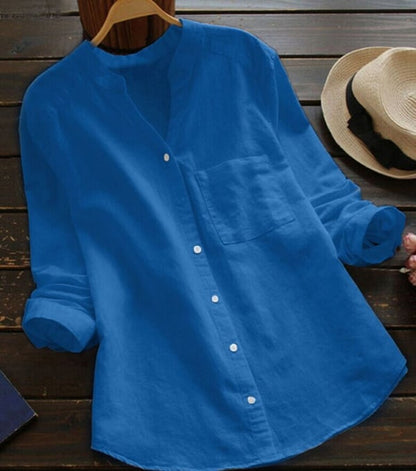 Sophie | Witte Dames Blouse Korte Mouw met Relaxte Pasvorm voor Zomer 5