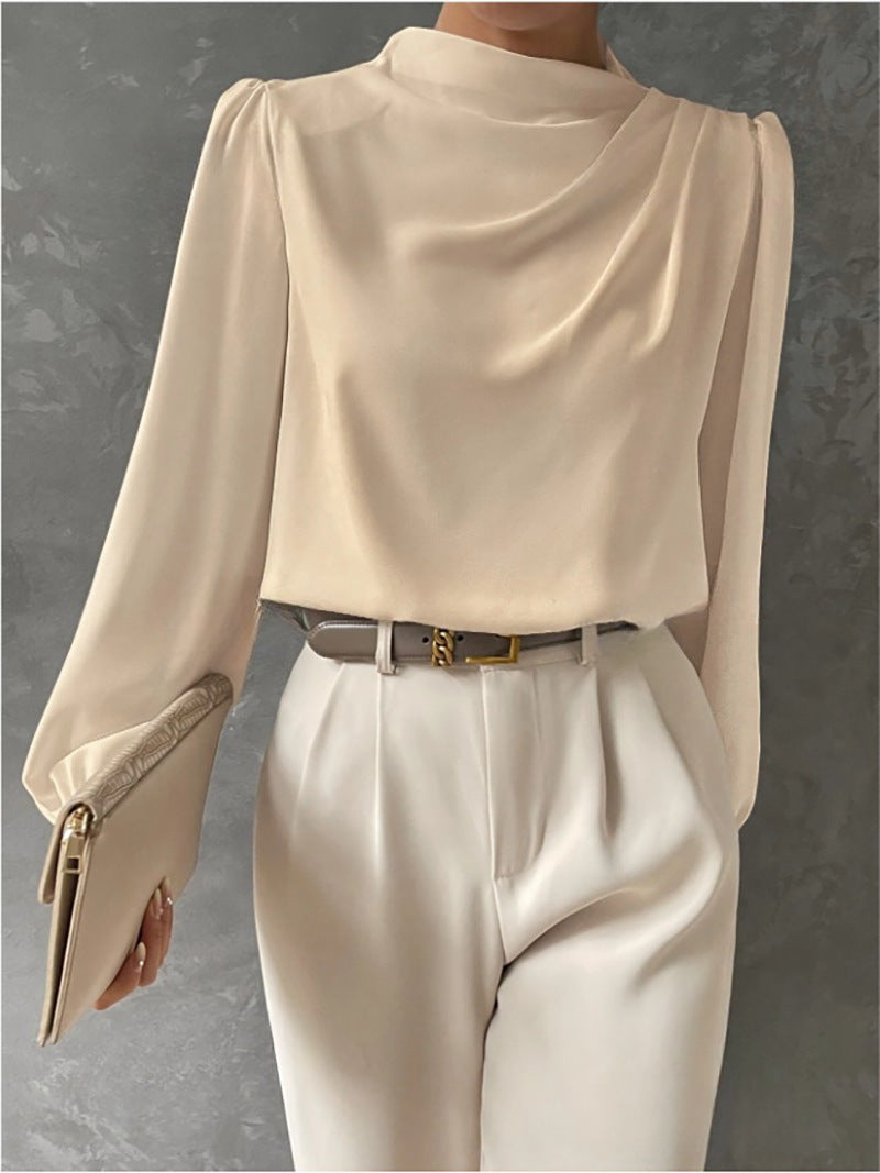 Sophie | Witte Dames Blouse Lange Mouw met Elegante Pasvorm 0