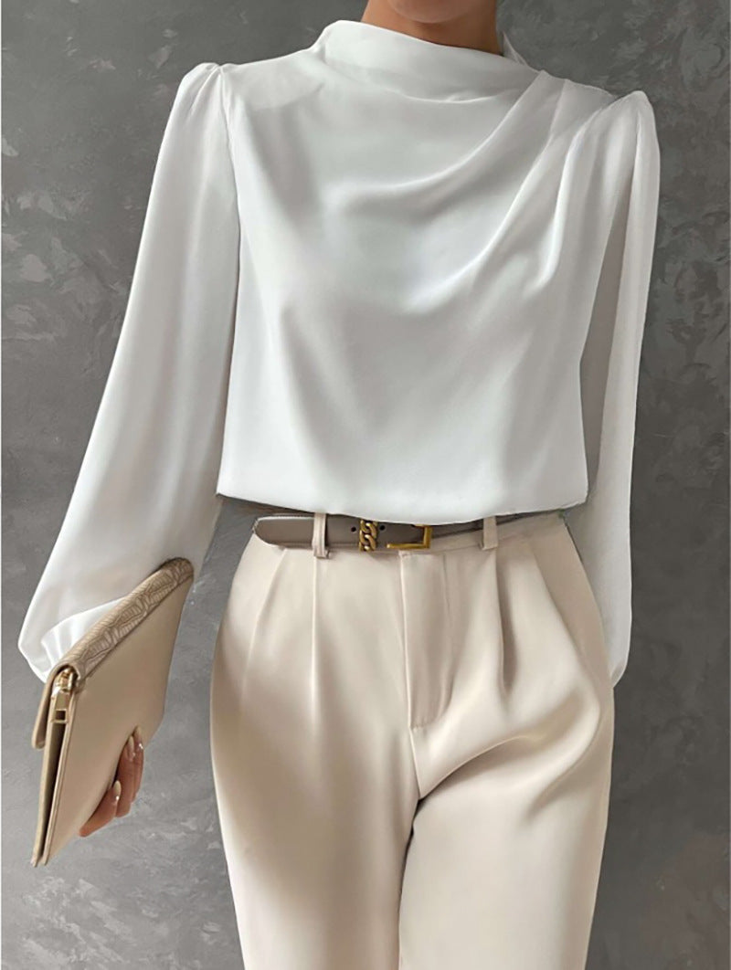 Sophie | Witte Dames Blouse Lange Mouw met Elegante Pasvorm 3