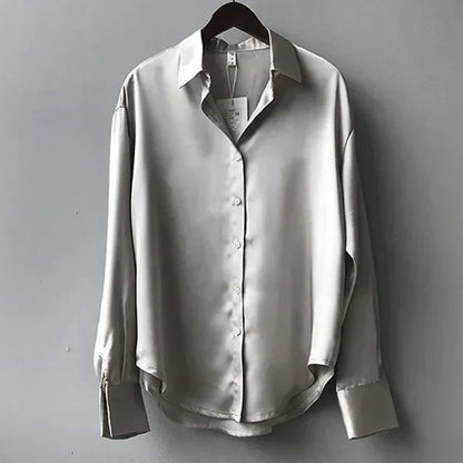 Sophie | Witte Dames Blouse Lange Mouw met Knoopsluiting en Elegante Afwerking 2