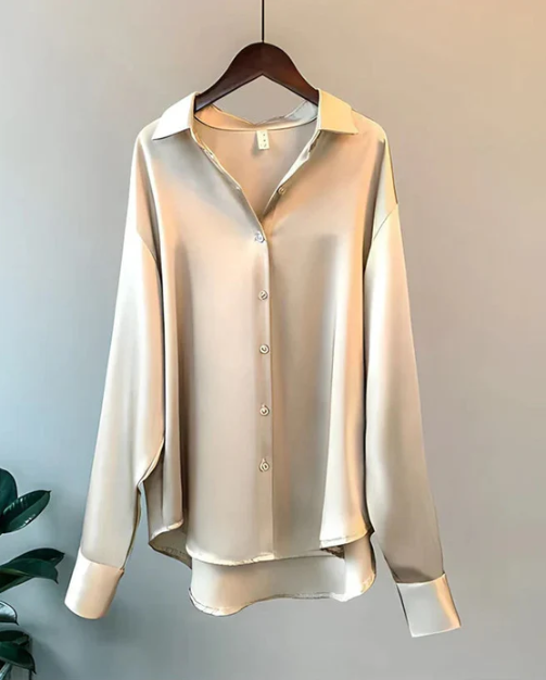 Sophie | Witte Dames Blouse Lange Mouw met Knoopsluiting en Elegante Afwerking 5
