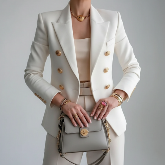 Sophie | Zwarte Lange Blazer Dames met Moderne Casual Elegantie 0