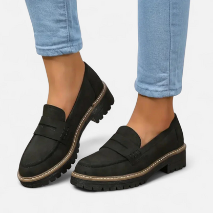 Sophie | Zwarte Loafers Dames met Dikke Zool voor Stijl en Comfort 0