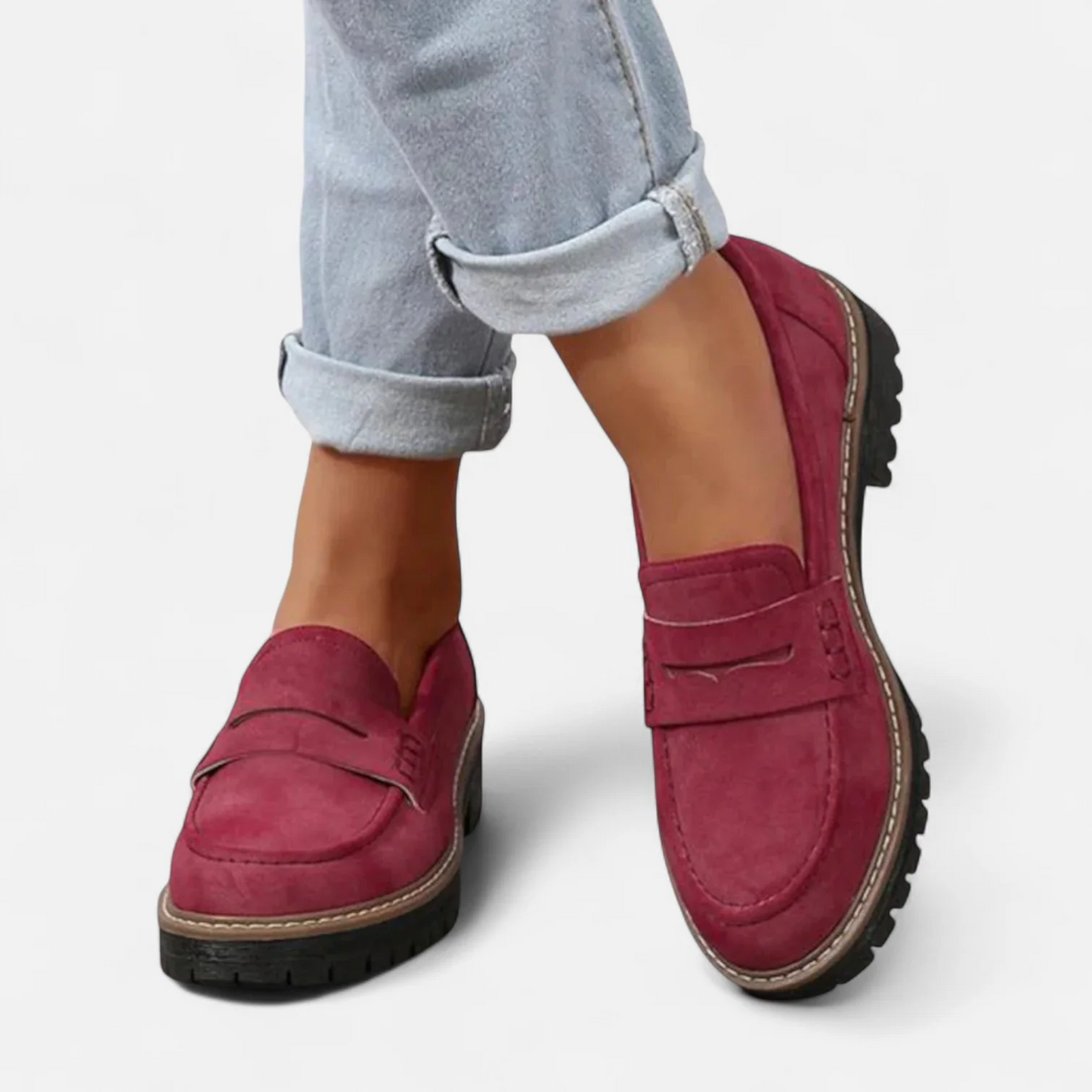 Sophie | Zwarte Loafers Dames met Dikke Zool voor Stijl en Comfort 6