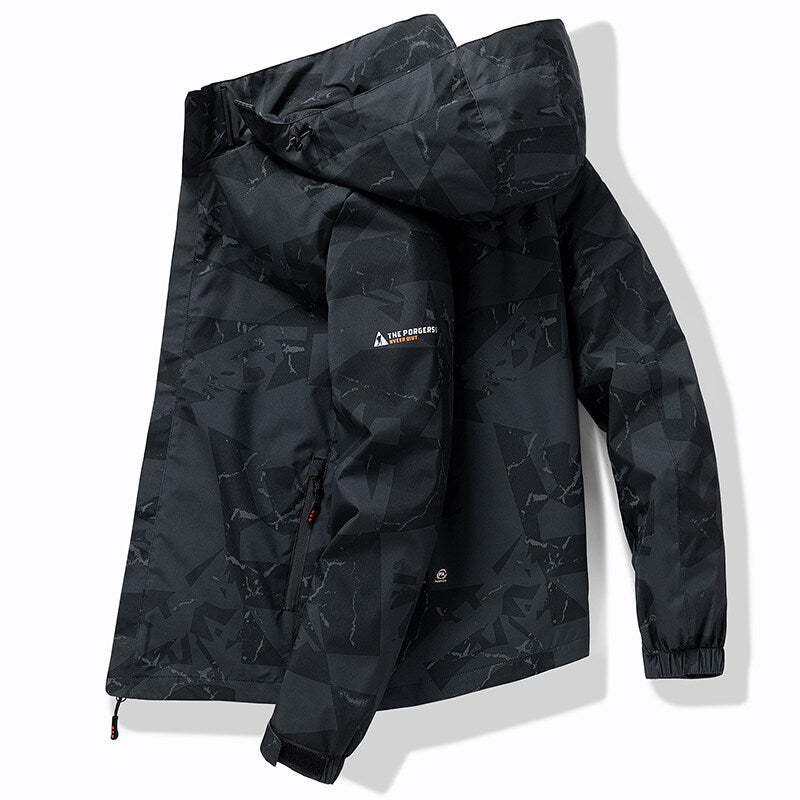 ARVIK waterdichte heren skijas met capuchon in sportief design