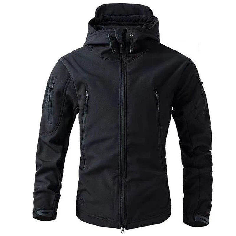 BRANDON windbestendige softshell jas voor heren met capuchon