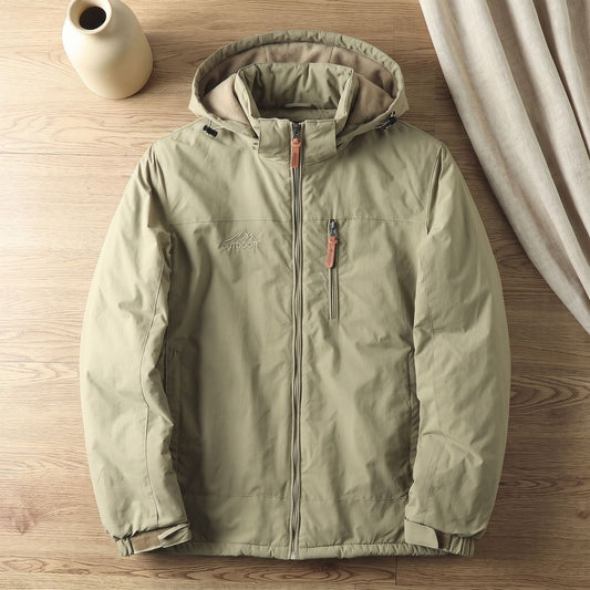 BRONTIGO heren winterjas met capuchon in relaxed fit