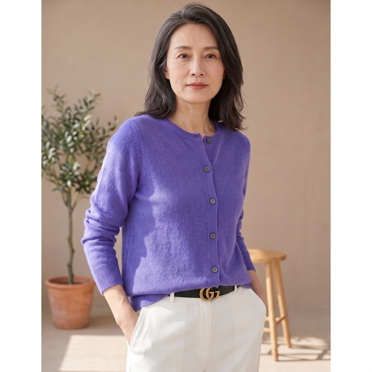 CAMILA cardigan gestyled voor een avondoutfit