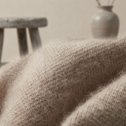 EDVIN kasjmier cardigan in verschillende kleuren weergegeven