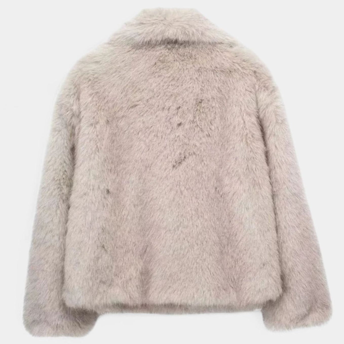 Zijaanzicht van de cropped pasvorm van de FARIELLE jas