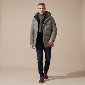 FELIX oversized gevoerde winterjas met afneembare capuchon voor heren