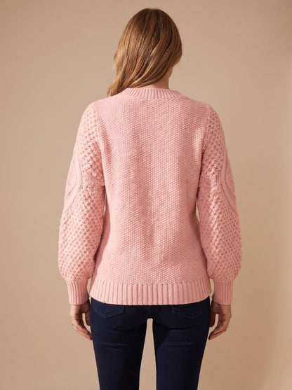 FENNWYN trui gedragen met jeans voor een casual look