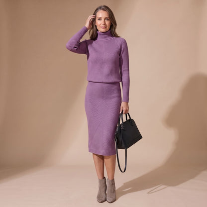 FIENKE set in kleur roze voor een frisse winterlook