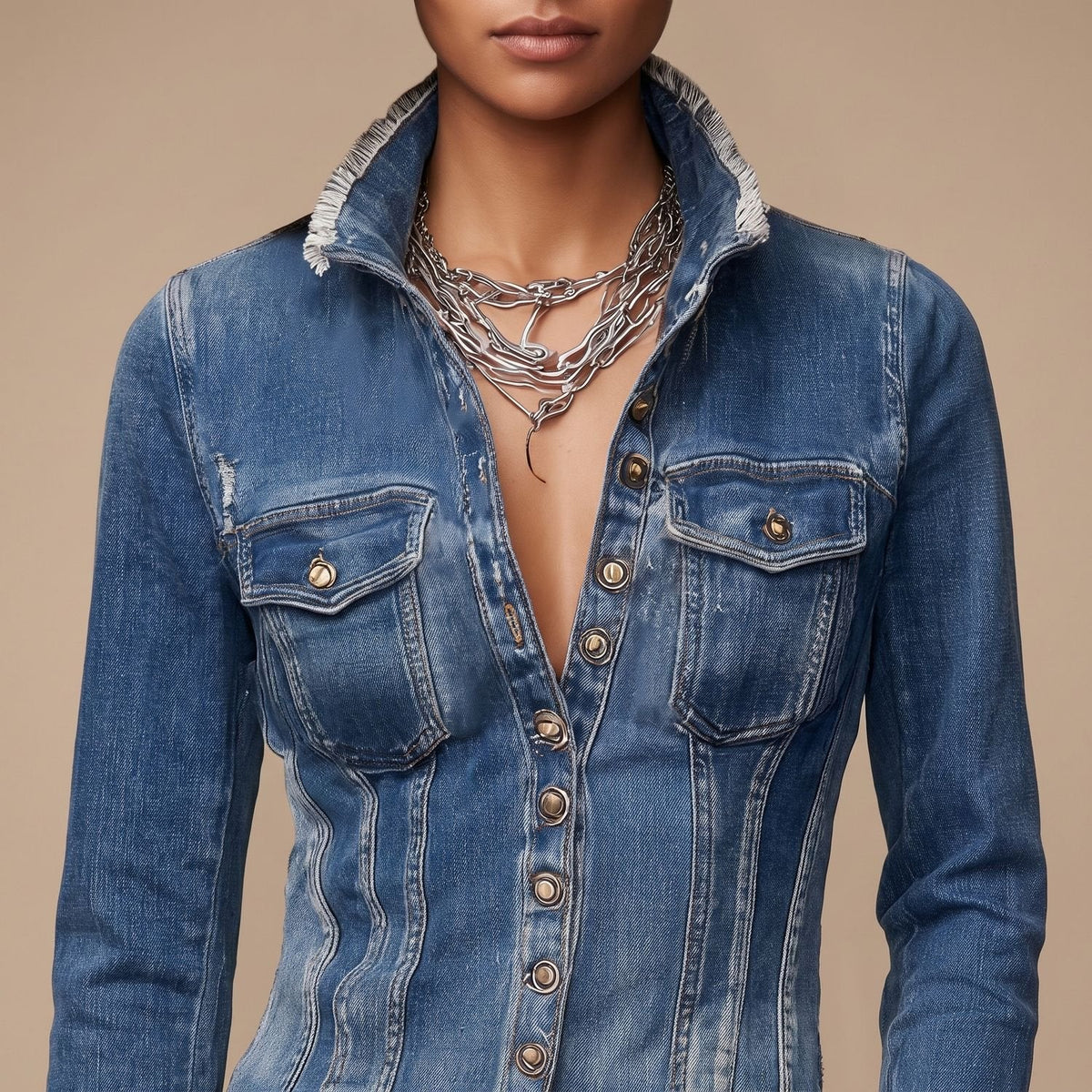 FRINGARA spijkerjasje gecombineerd met jeans voor weekendlook