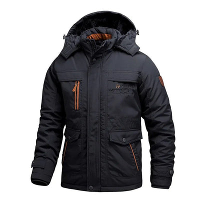 FROSTELL winterjas met opstaande kraag, detailfoto