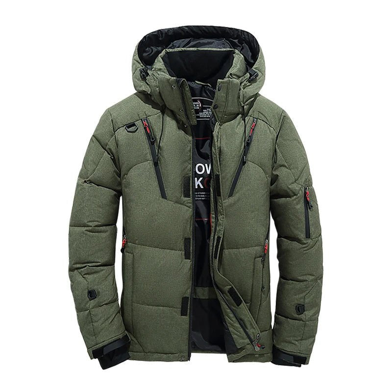 FROSTYN winterjas gecombineerd met casual outfit