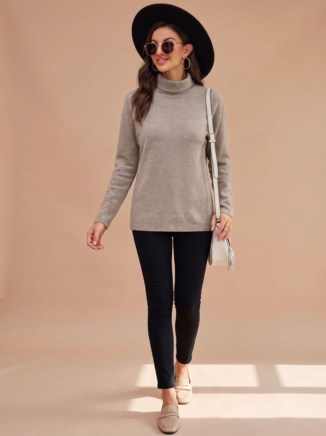 Relaxed fit coltrui met drop-shoulder in diverse kleuren