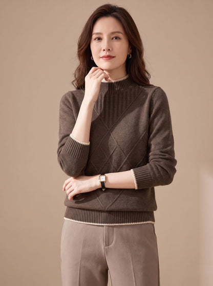 LENKA coltrui in khaki en bruin kleurvariant