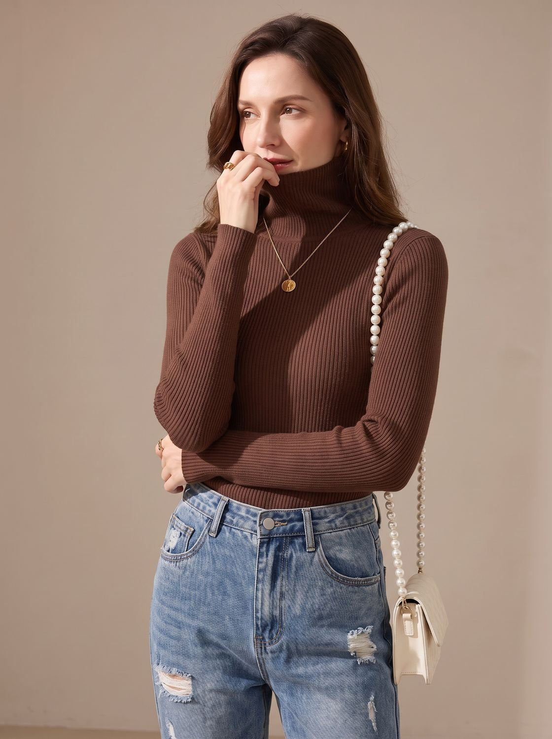 Coltrui dames in beige, casual herfstoutfit