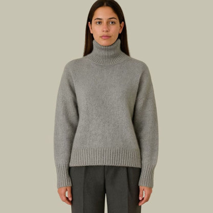 MARENCE relaxed-fit coltrui van merinowol voor dames in kleur grijs