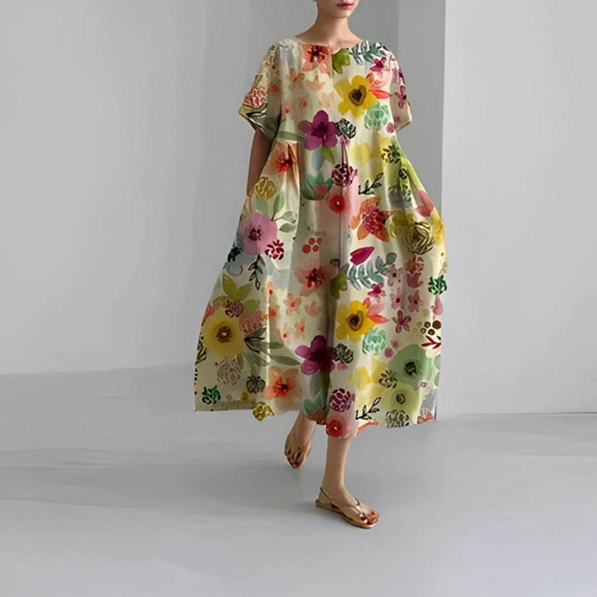 MARLENE jurk als strandoutfit met losse pasvorm