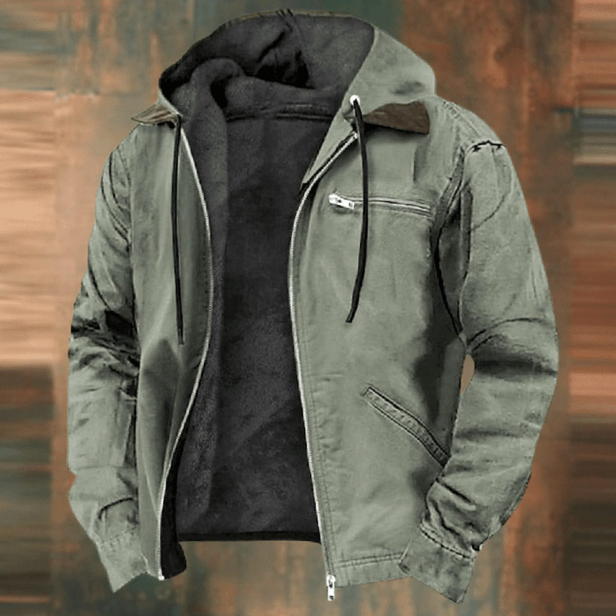 NORDVIK jas gecombineerd met jeans voor casual look