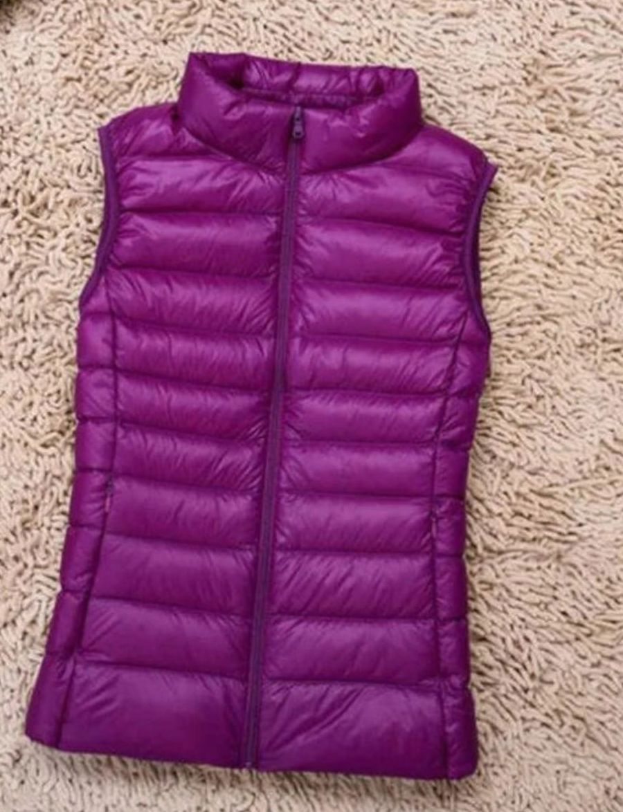 Achteraanzicht van de QUENNA mouwloze gewatteerde bodywarmer