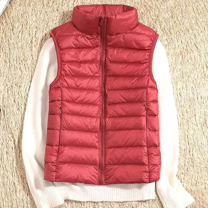 QUENNA bodywarmer gedragen als extra laag onder een jas