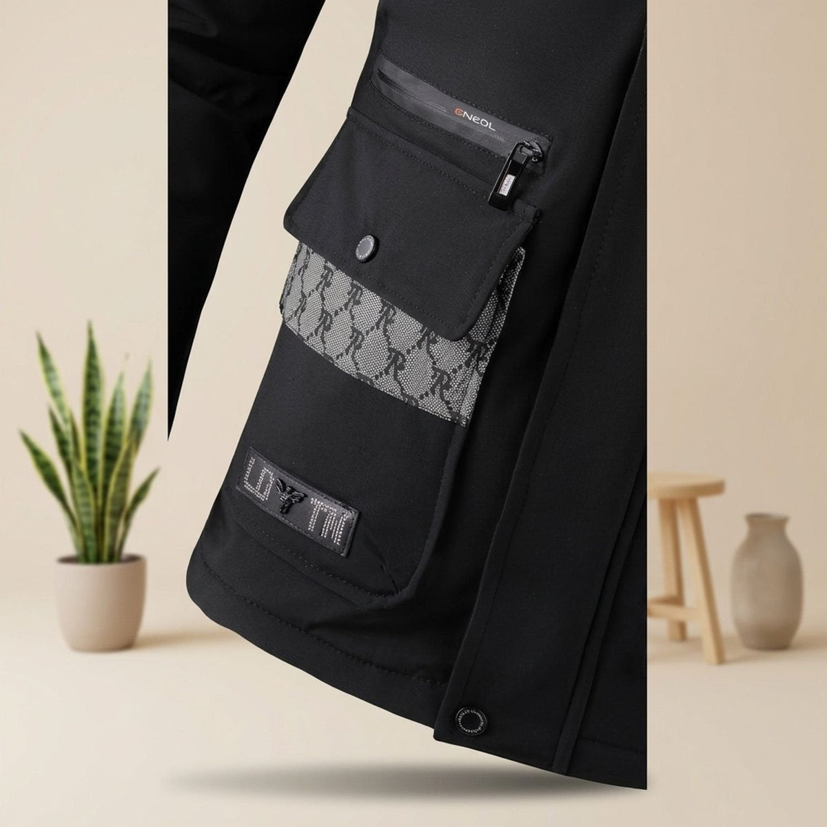RORIC heren winterjas kleur wit