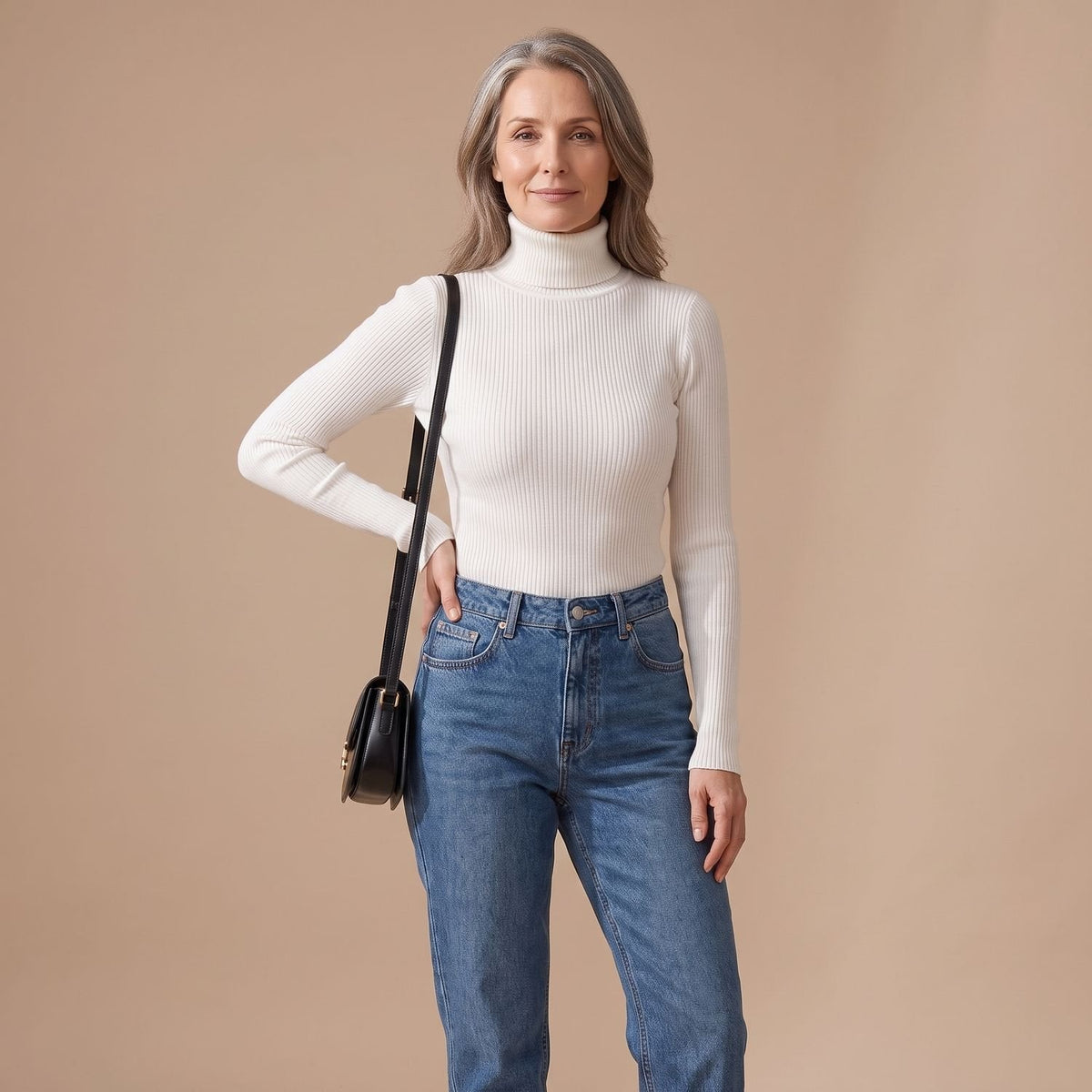 SERANTHA trui gestyled voor een weekend brunch look
