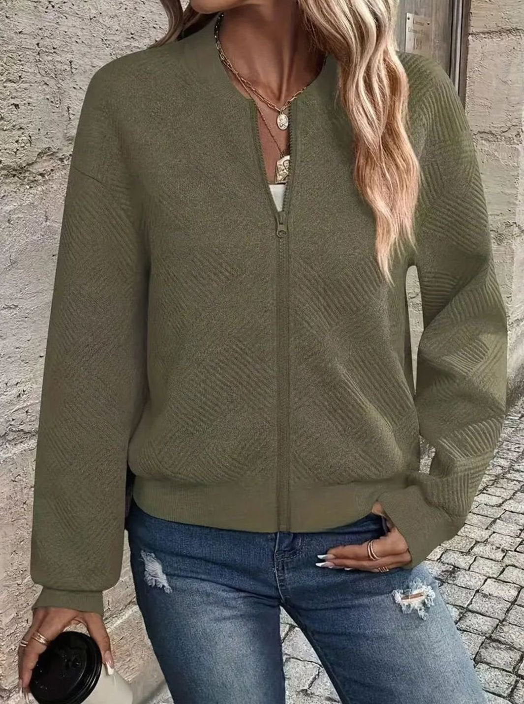 TALISSA vest volledig uitgespreid, alle details zichtbaar