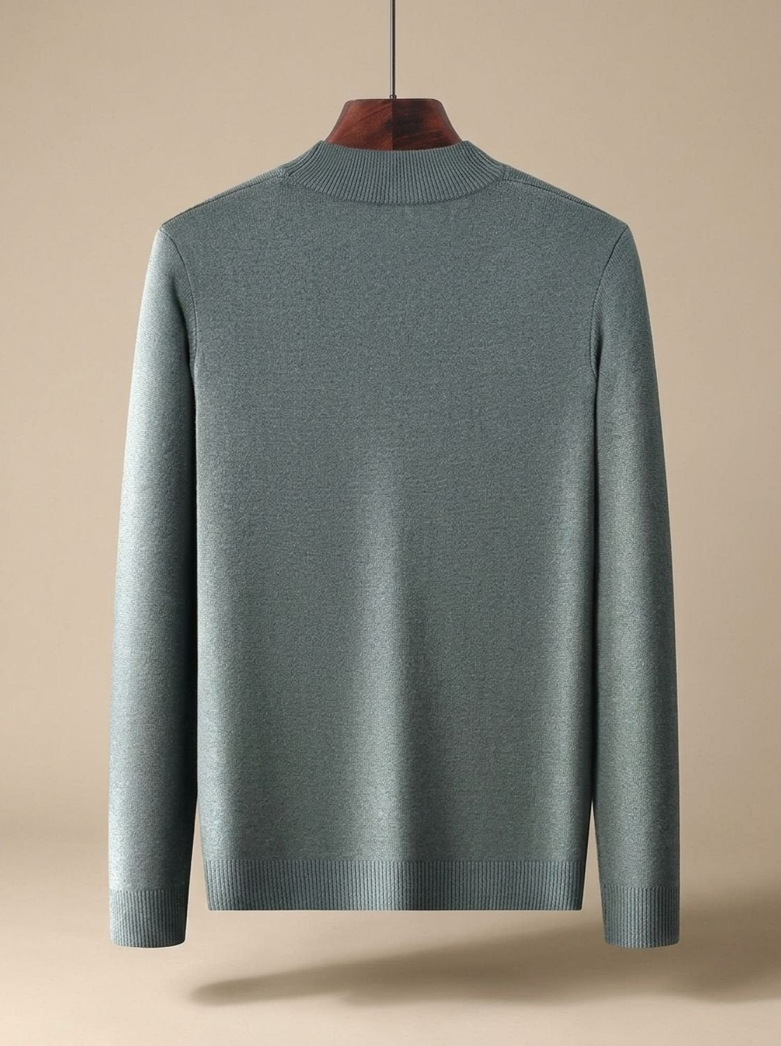 Heren pullover in zwart achteraanzicht