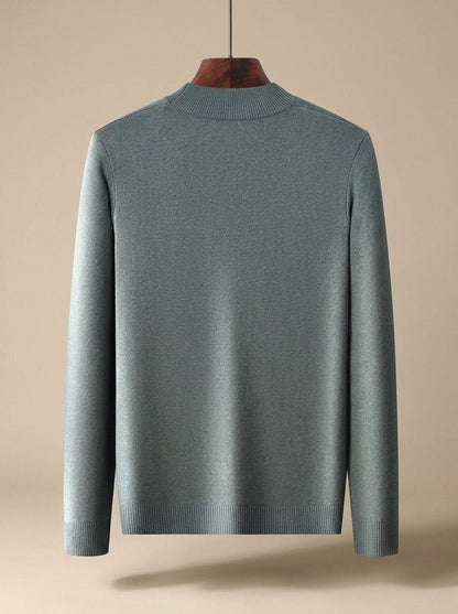 Heren pullover in zwart achteraanzicht