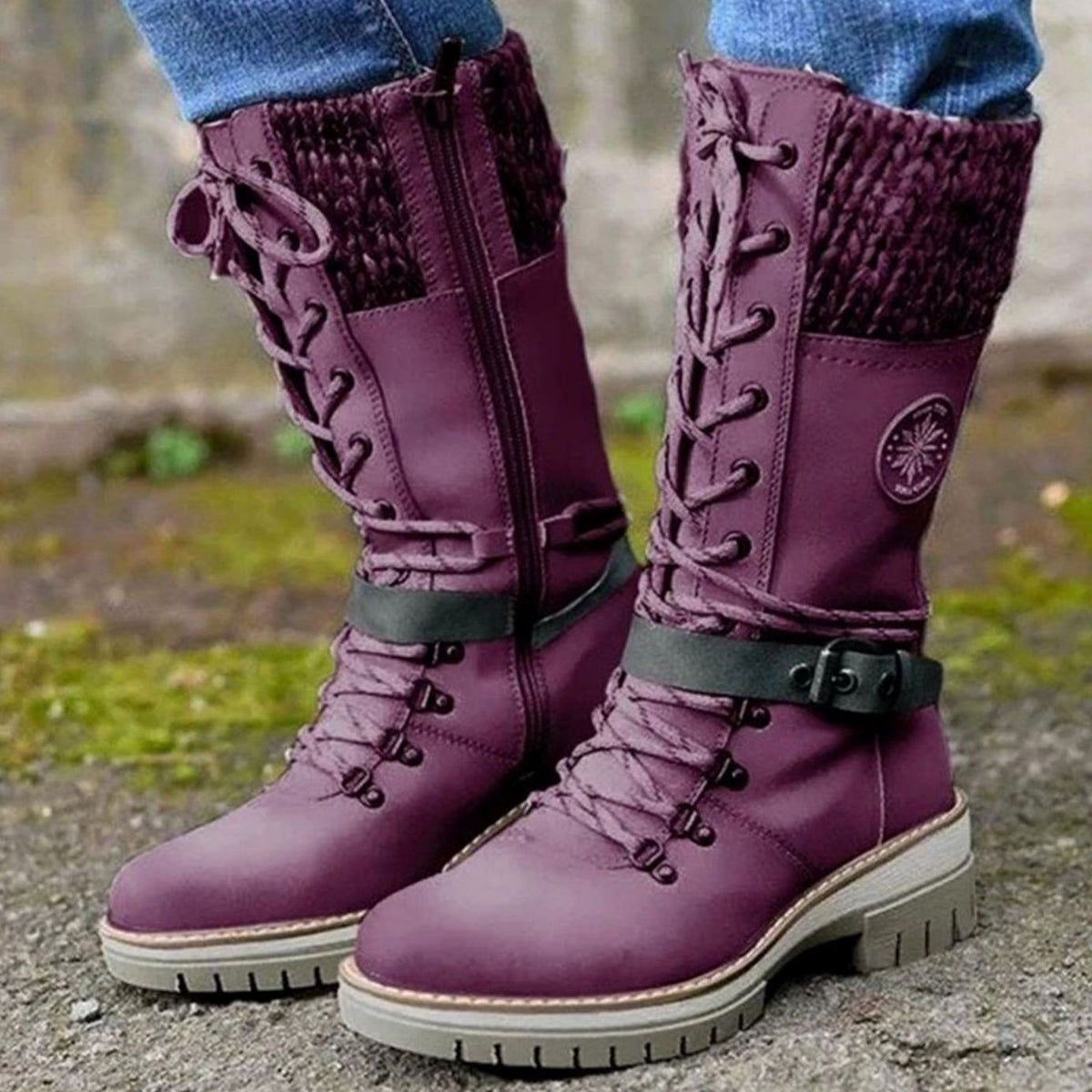 WINTERLY winterlaarzen gecombineerd met legging voor winterse wandeling