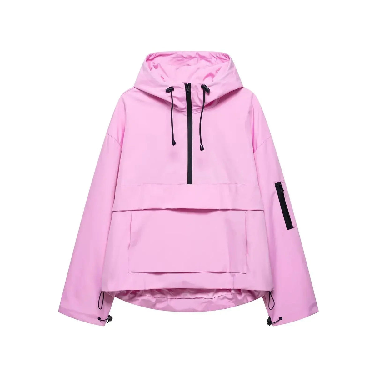 WINTOSA minimalistische winterjas met capuchon voor dames, vooraanzicht